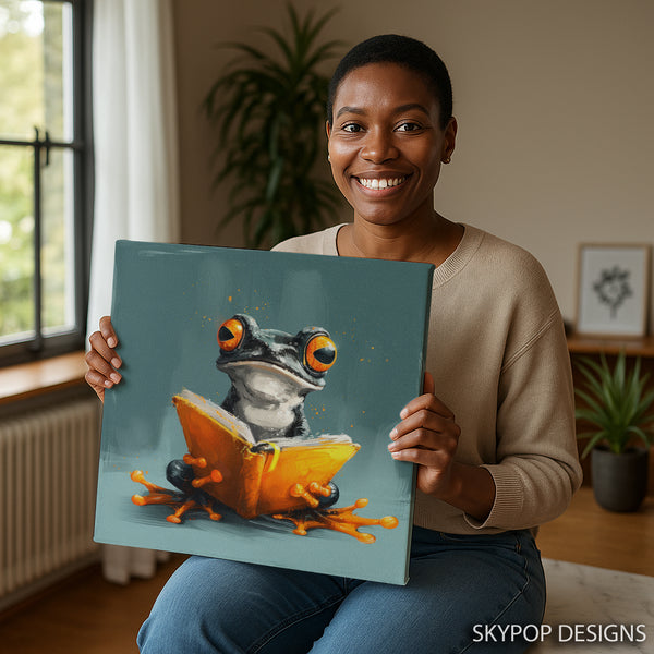 Frog Reading Art - View 9