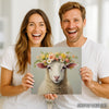 Sheep Flower Crown Art - View 9