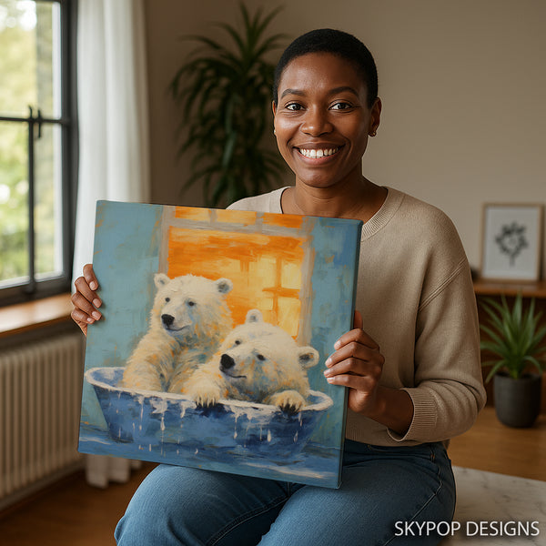Bear Bath Time Art - View 9