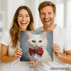 Dapper White Cat Art - View 9