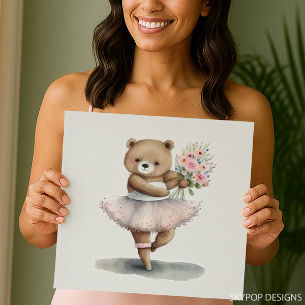 Ballerina Bear Art - View 9