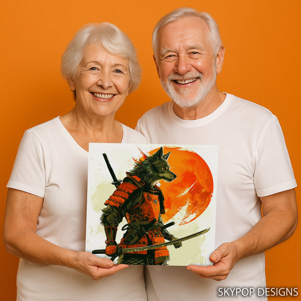 Wolf Samurai Art - View 9