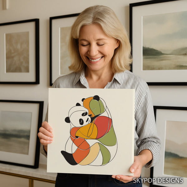 Panda Mama Hug Art - View 9