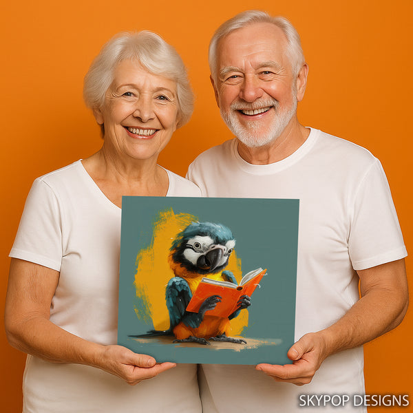Parrot Reading Book Art - View 9