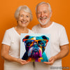 Bulldog With Glasses Art - View 9