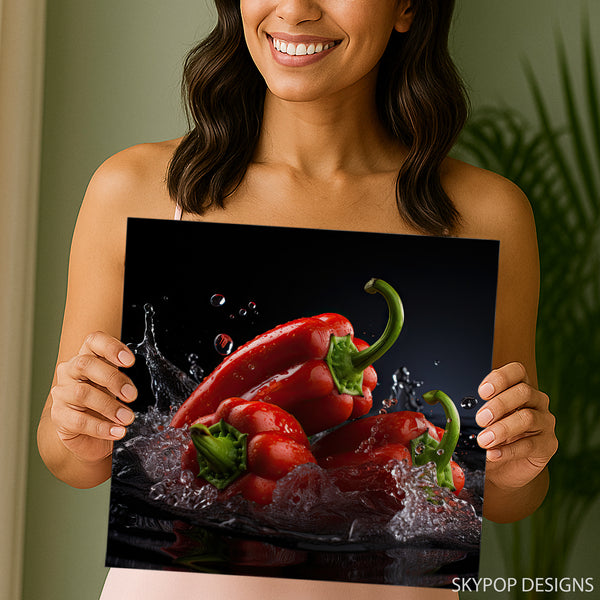 Red Pepper Splash Art - View 9
