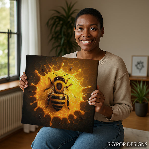 Bee Honeycomb Art - View 9