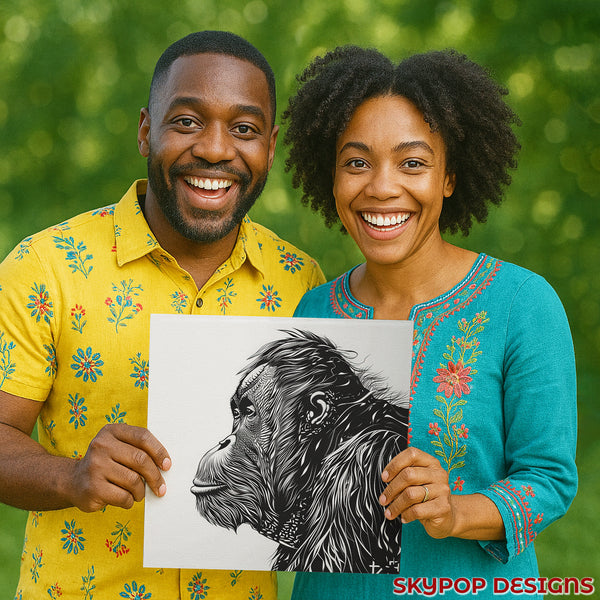 Orangutan Art - View 9