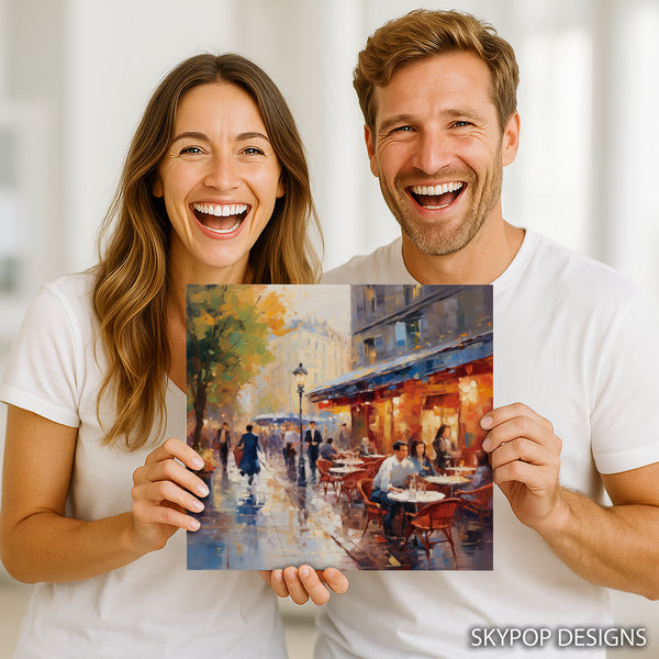 Parisian Cafe Scene Art - View 9