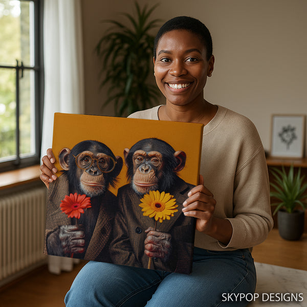 Chimpanzee Duo Art - View 9
