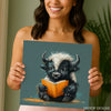 Yak Reading Book Art - View 9