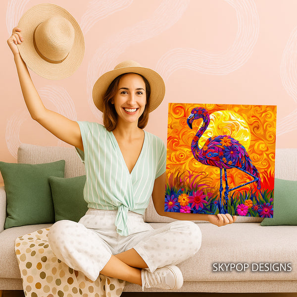 Flamingo Floral Art - View 9