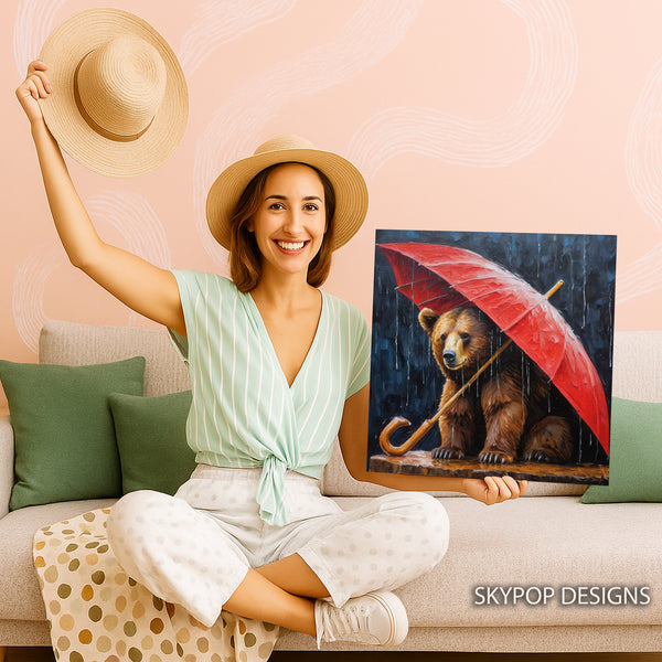 Bear Umbrella Art - View 9