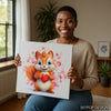 Squirrel Holding Heart Art - View 9
