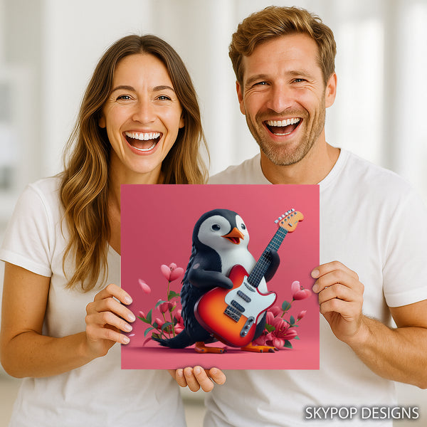 Penguin Rock Star Art - View 9