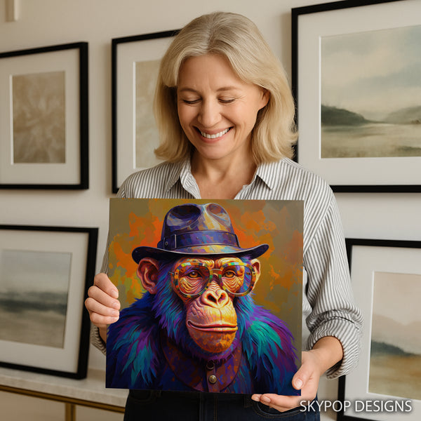 Chimpanzee Portrait Art - View 9