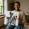 Skeleton Toilet Paper Art - View 9