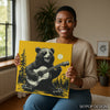 Bear Playing Guitar Moon Art - View 9