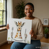 Giraffe Dining Art - View 9