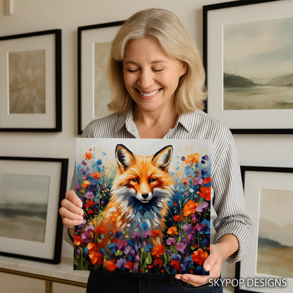 Fox Flowers Art - View 9