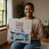 Kitten Bath Time Art - View 9