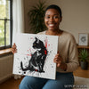 Black Cat Splatter Art - View 9