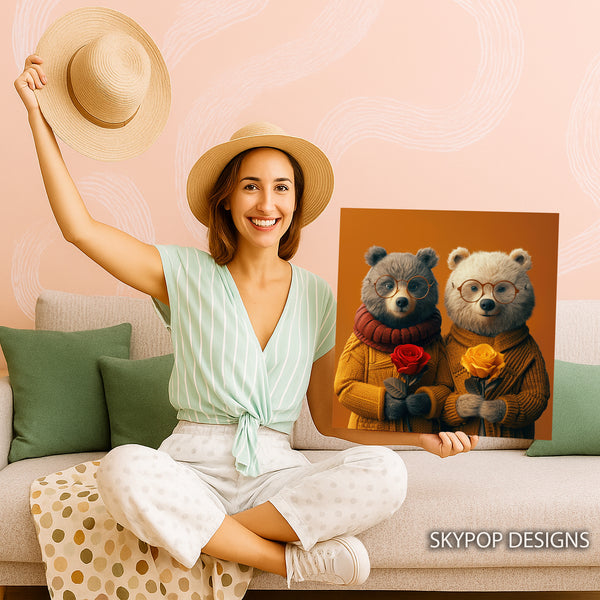 Bear with Roses Art - View 9