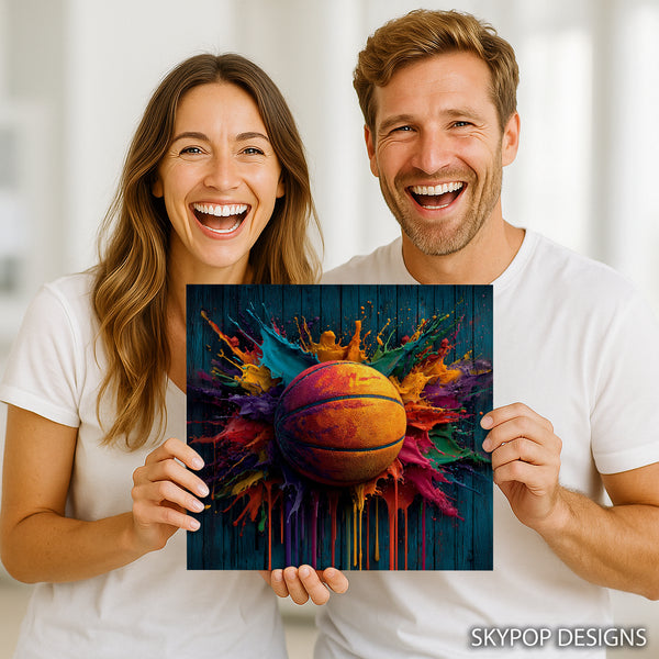 Basketball Paint Splash Art - View 9