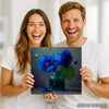 Deep Blue Floral Art - View 9