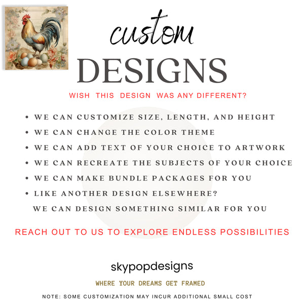 Rooster Eggs Art - View 10