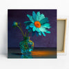 Teal Daisy Floral Art