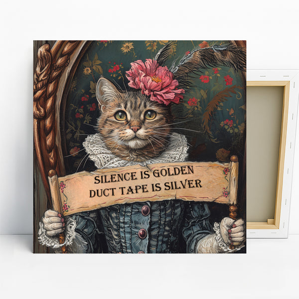 Cat With Funny Saying Art