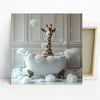 Giraffe Bath Time Art