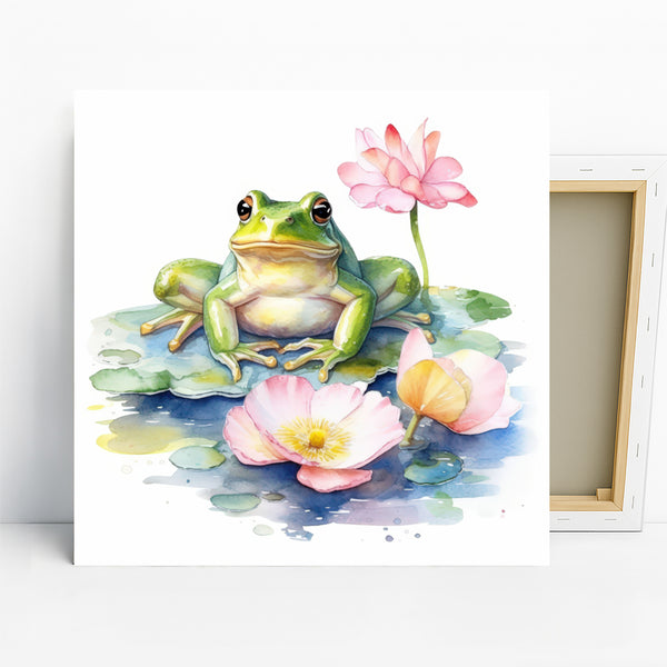 Frog Lotus Pond Art