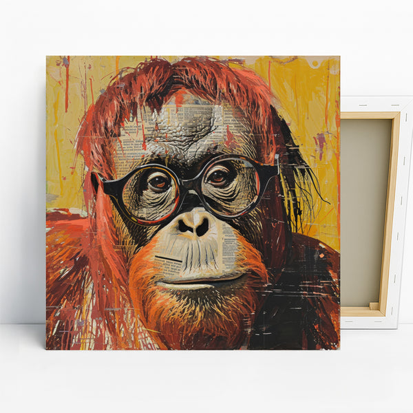 Orangutan Reading Art