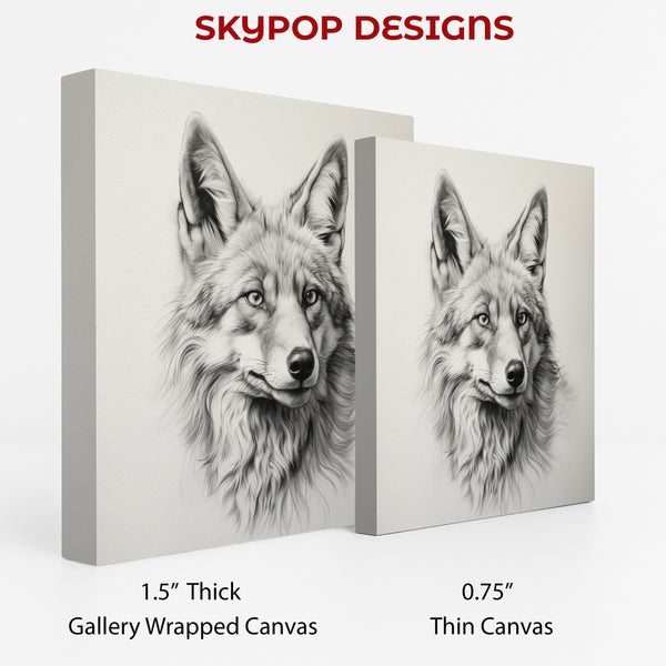 Wolf Portrait Art - View 2