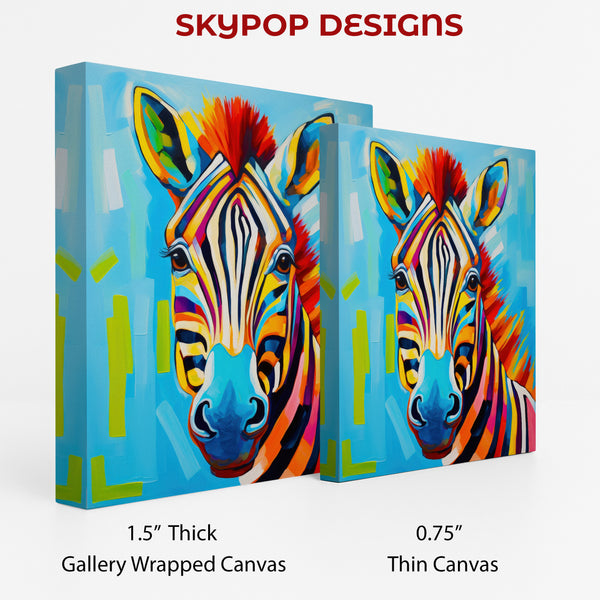 Zebra Splash Art - View 2