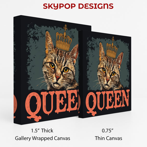 Regal Cat Queen Portrait Art - View 2