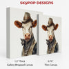 Cowboy Highland Cow Art - View 2