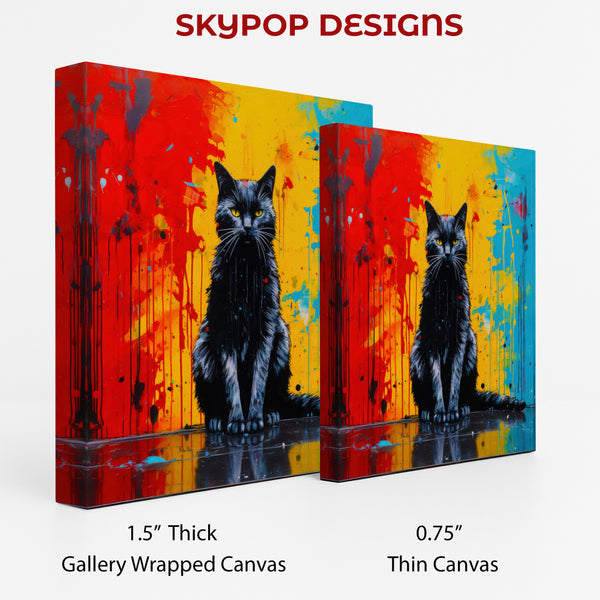 Black Cat Splash Art - View 2