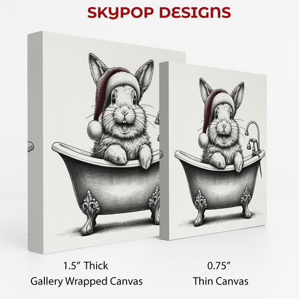Bunny Bath Time Art - View 2