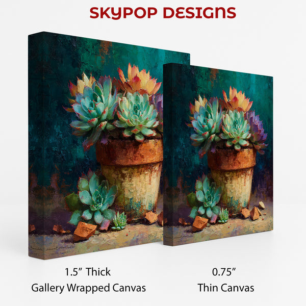 Succulent Pot Art - View 2