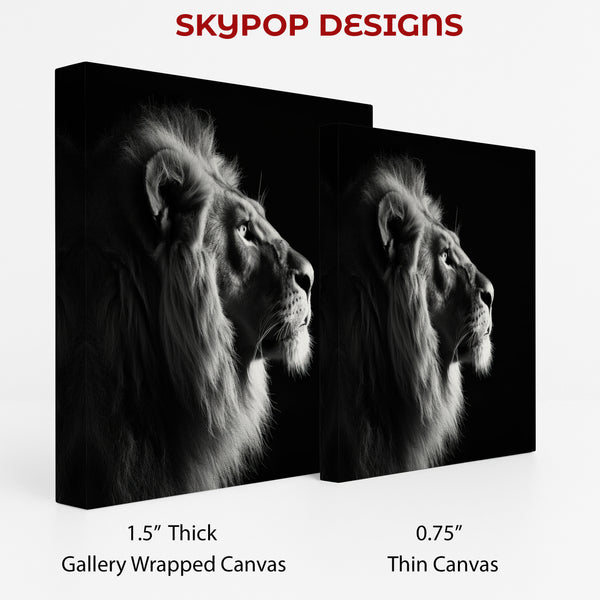 Lion Portrait Art - View 2