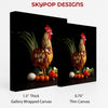 Rooster Vegetable Art - View 2