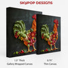 Rooster Vegetable Art - View 2
