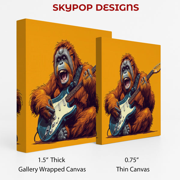 Orangutan Guitar Art - View 2