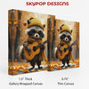 Raccoon Guitar Art - View 2