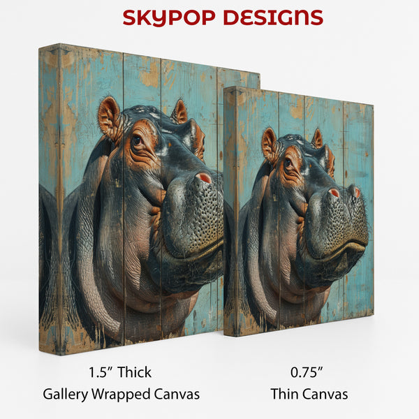 Hippopotamus Art - View 2