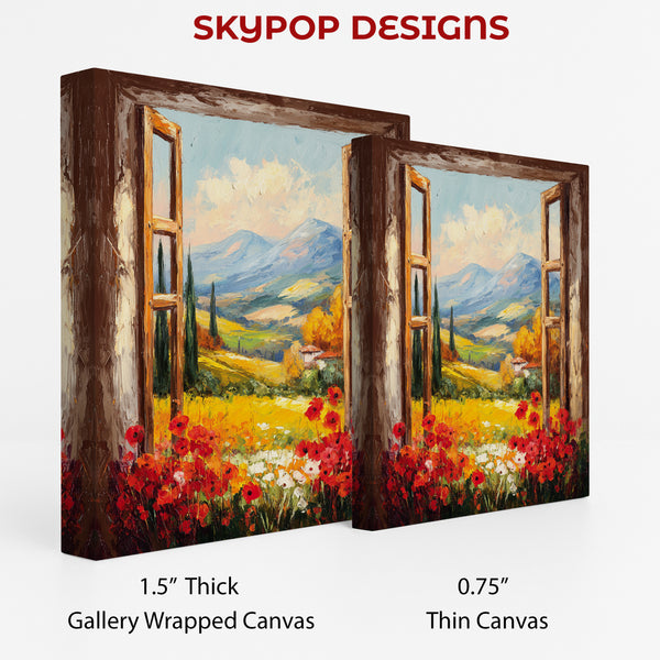 Tuscan Window View Art - View 2