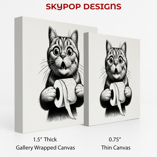 Cat Toilet Paper Art - View 2
